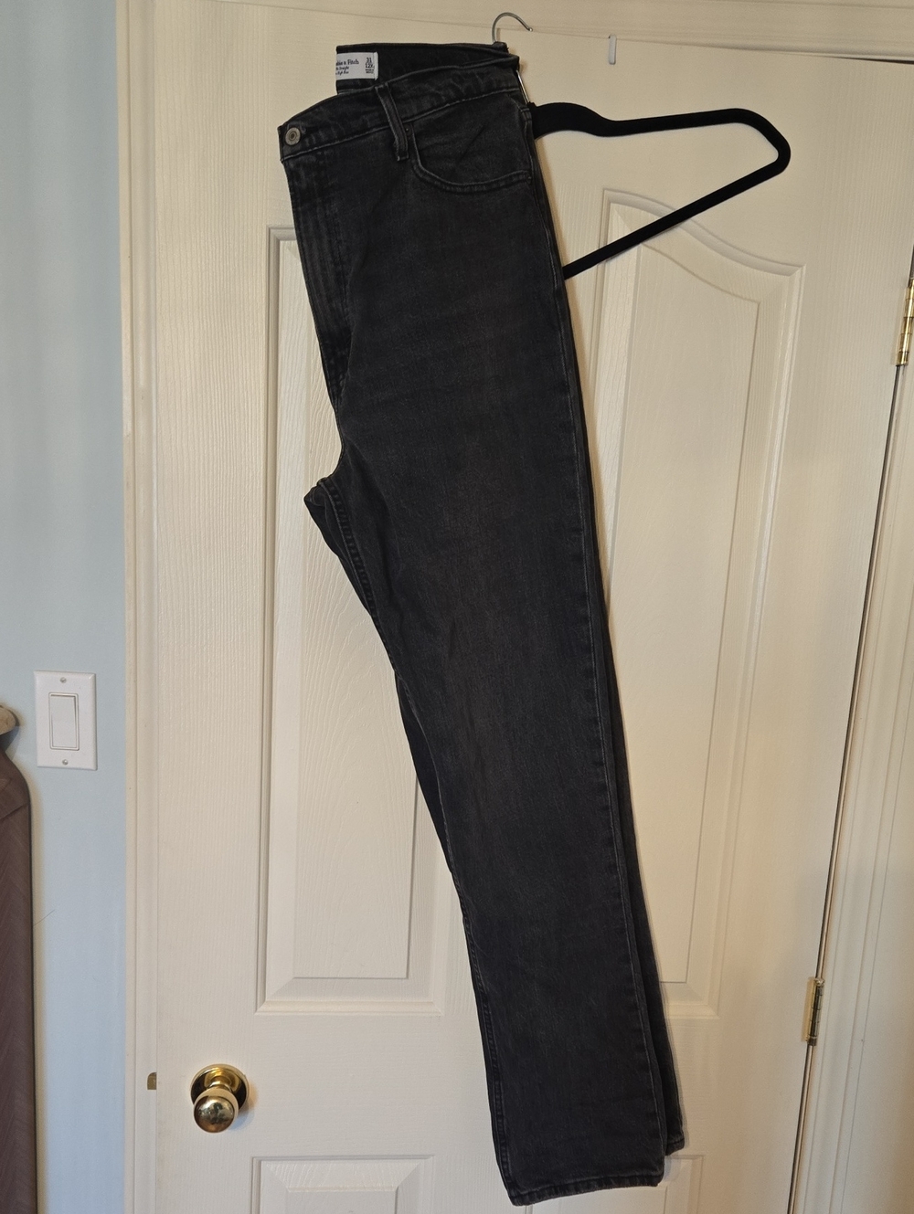 ABERCROMBIE The 90’s straight ultra high rise jeans Long